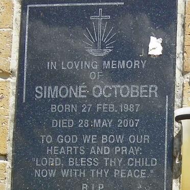 OCTOBER Simoné 1987-2007