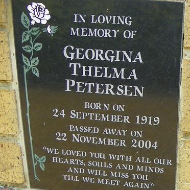 PETERSEN Georgina Thelma 1919-2004