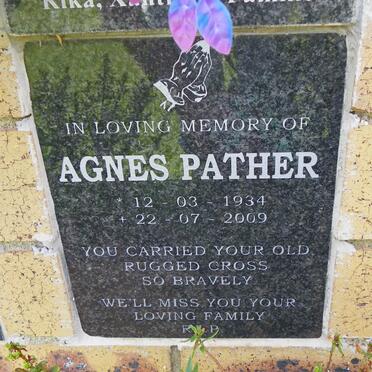 PATHER Agnes 1934-2009