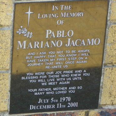 PABLO Mariano Jacamo 1970-2001