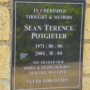 POTGIETER Sean Terence 1971-2004