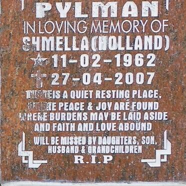 PYLMAN Shmella nee HOLLAND 1962-2007