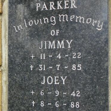 PARKER Jimmy 1922-1985 :: PARKER Joey 1942-1988