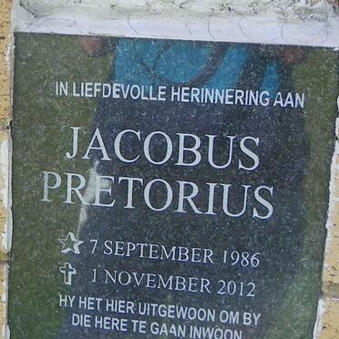 PRETORIUS Jacobus 1986-2012