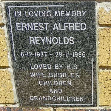REYNOLDS Ernest Alfred 1937-1996