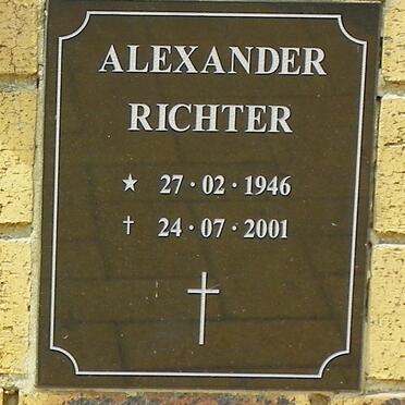RICHTER Alexander 1946-2001