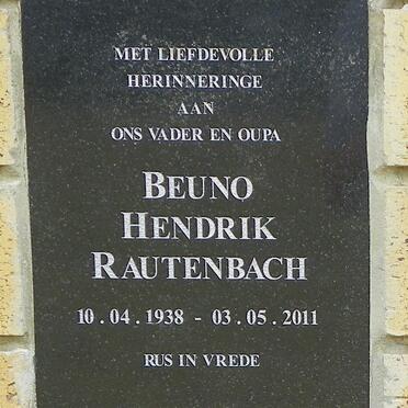 RAUTENBACH Beuno Hendrik 1938-2011