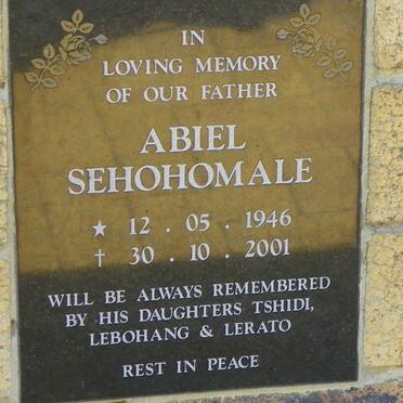 SEHOHOMALE Abiel 1946-2001