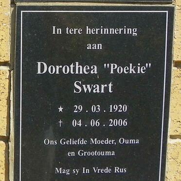 SWART Dorothea 1920-2006