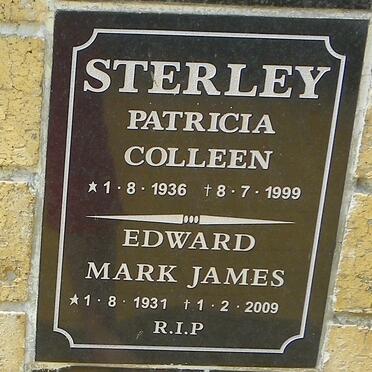 STERLEY Edward Mark James 1931-2009 &amp; Patricia Colleen 1936-1999