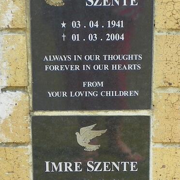 SZENTE Imre 1930-2002 &amp; Ildiko 1941-2004