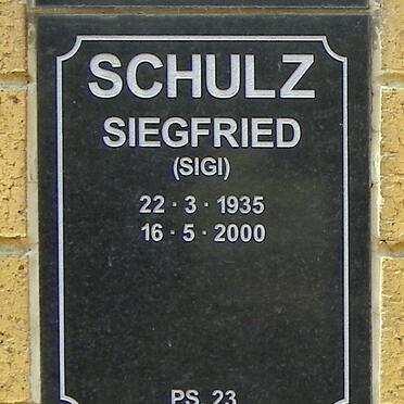 SCHULZ Siegfried 1935-2000