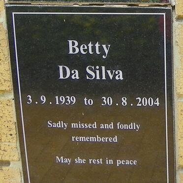 SILVA Betty, da 1939-2004