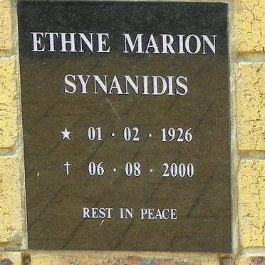 SYNANIDIS Ethne Marion 1926-2000