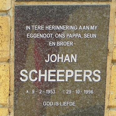 SCHEEPERS Johan 1953-1996