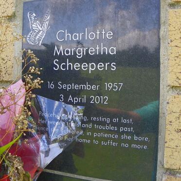 SCHEEPERS Charlotte Margretha 1957-2012