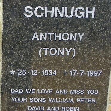 SCHNUGH Anthony 1934-1997