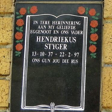 STYGER Hendriekus 1937-1997