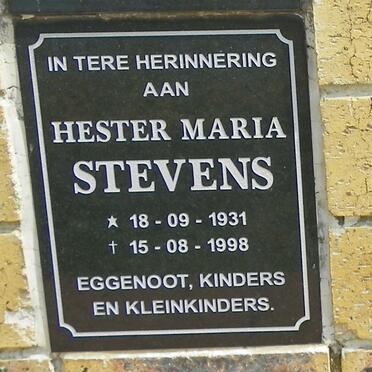 STEVENS Hester Maria 1931-1998