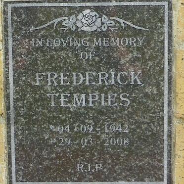 TEMPIES Frederick 1942-2008