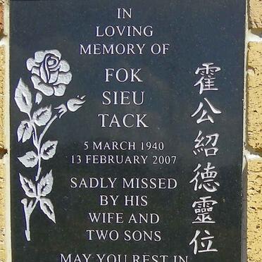 TACK Fok Sieu 1940-2007