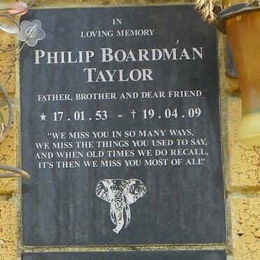 TAYLOR Philip Boardman 1953-2009