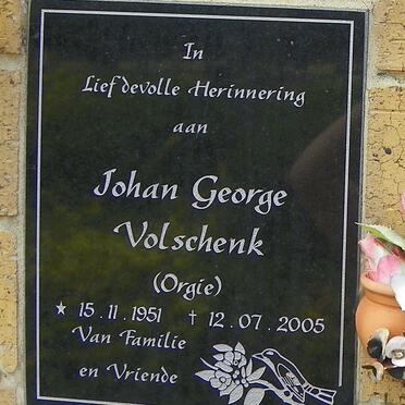 VOLSCHENK Johan George 1951-2005