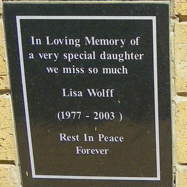 WOLFF Lisa 1977-2003