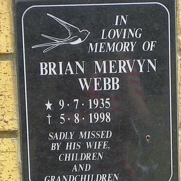 WEBB Brian Mervyn 1935-1998