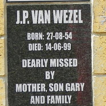 WEZEL J.P., van 1954-1999