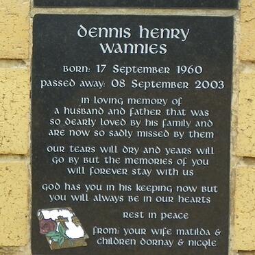 WANNIES Dennis Henry 1960-2003
