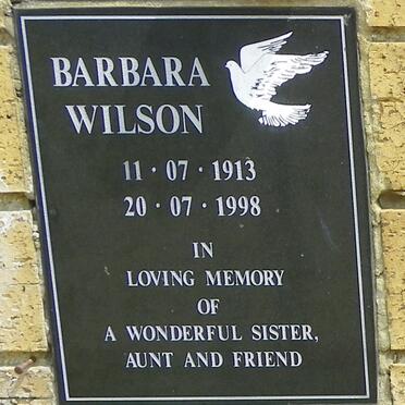 WILSON Barbara 1913-1998