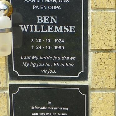 WILLEMSE Ben 1924-1999 &amp; Rita 1929-2012