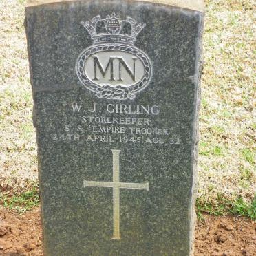 GIRLING W.J. -1945
