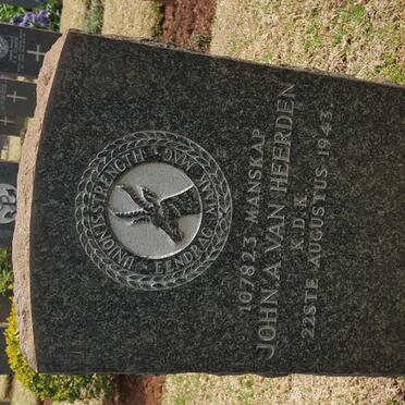 HEERDEN John A., van -1943