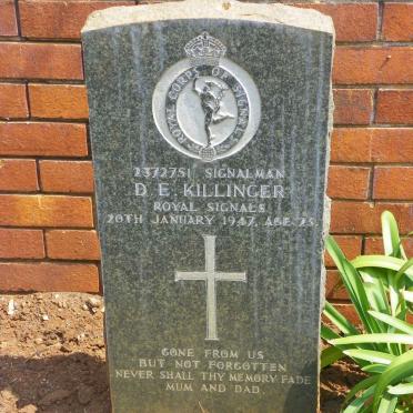 KILLINGER D.E. -1947