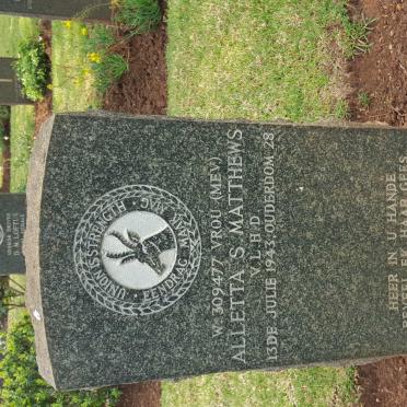 MATTHEWS Alletta S. -1943