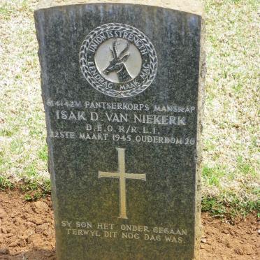 NIEKERK Isak D., van -1945