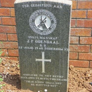 ODENDAAL J.P. -1940
