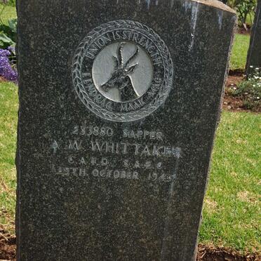 WHITTAKER A.W. -1943