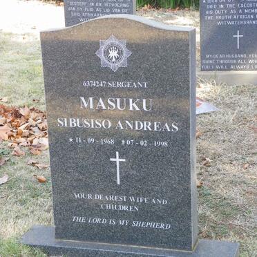 MASUKU Sibusiso Andreas 1968-1998