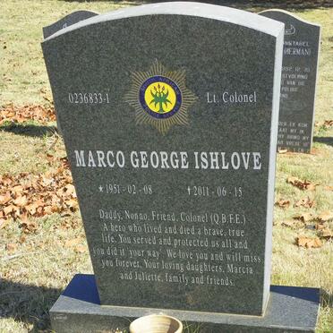 ISHLOVE Marco George 1951-2011