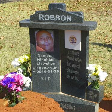 ROBSON Dameen Nicohlas Llewellyn 1978-2016