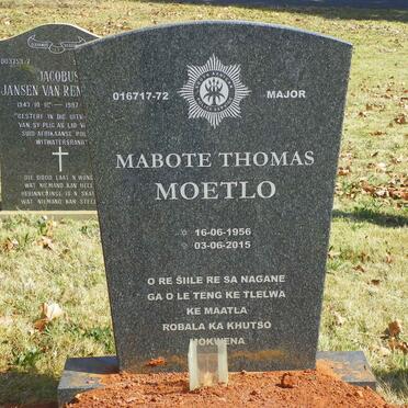 MOETLO Mabote Thomas 1956-2015