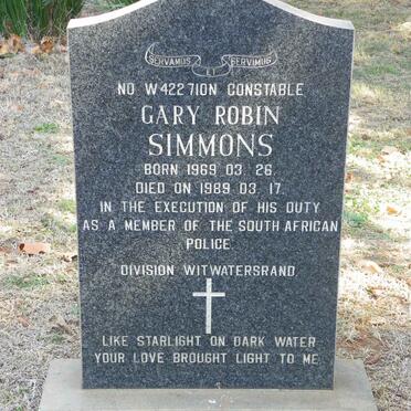 SIMMONS Gary Robin 1969-1989