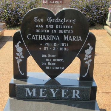 MEYER Catharina Maria 1971-1985