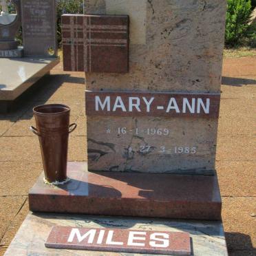 MILES Mary-Ann 1969-1985