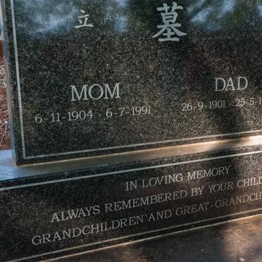 ? Dad 1901-1982 &amp; Mom 1904-1991