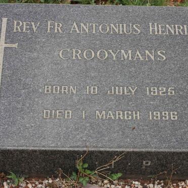CROOYMANS Antonius Henricus 1925-1996
