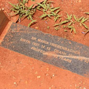 TRIEBENBACHER Maria 1927-2013